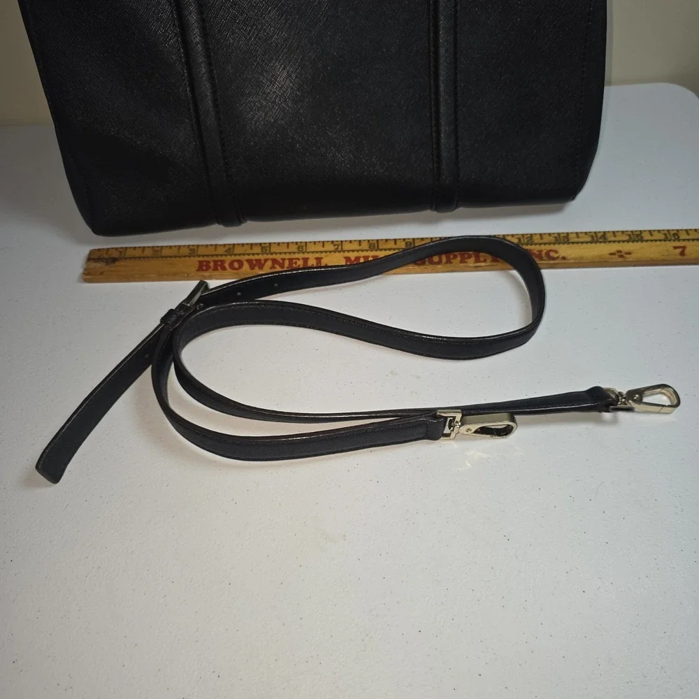 Kate Spade Small Black Loden Newbury Lane Bag Satchel Crossbody Purse Leather‎